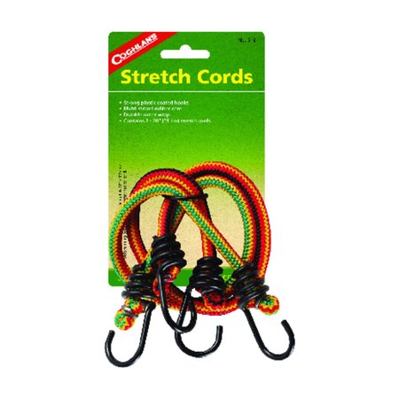 COGHLANS Multicolored Bungee Stretch Cord 20 in. L X 0.315 in. 99 lb , 2PK 512